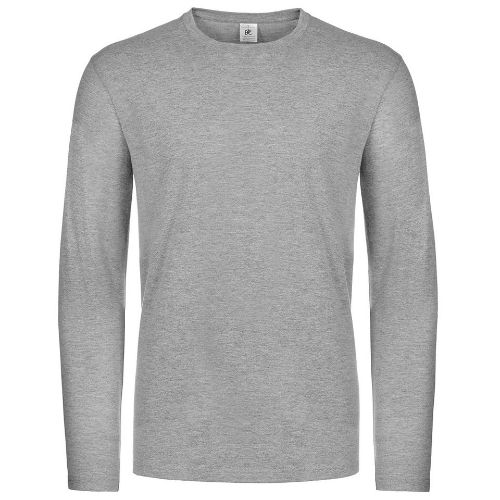 B & C Collection B&C #E190 Long Sleeve Sport Grey